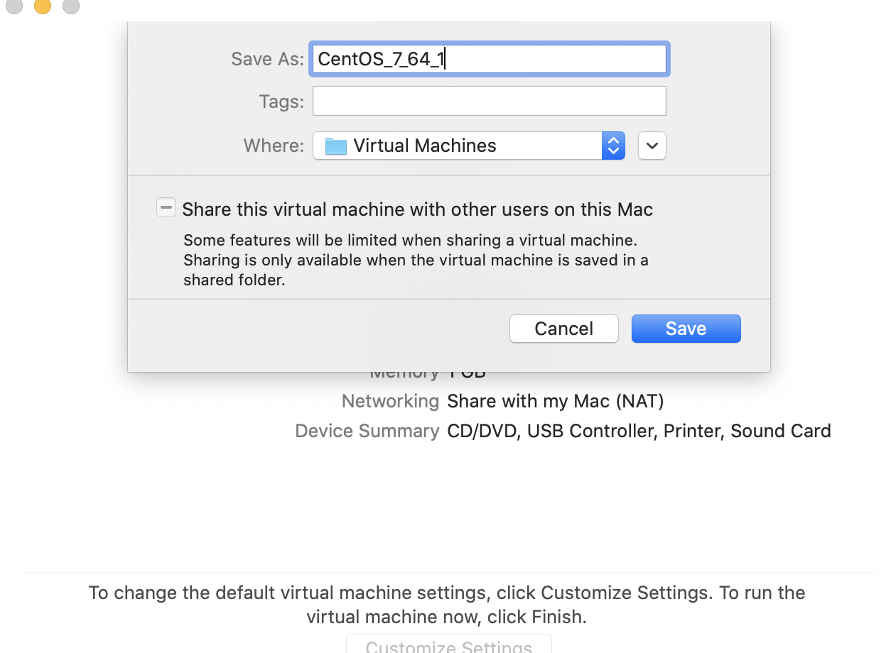 Mac 使用VMware安装linux虚拟机（3）